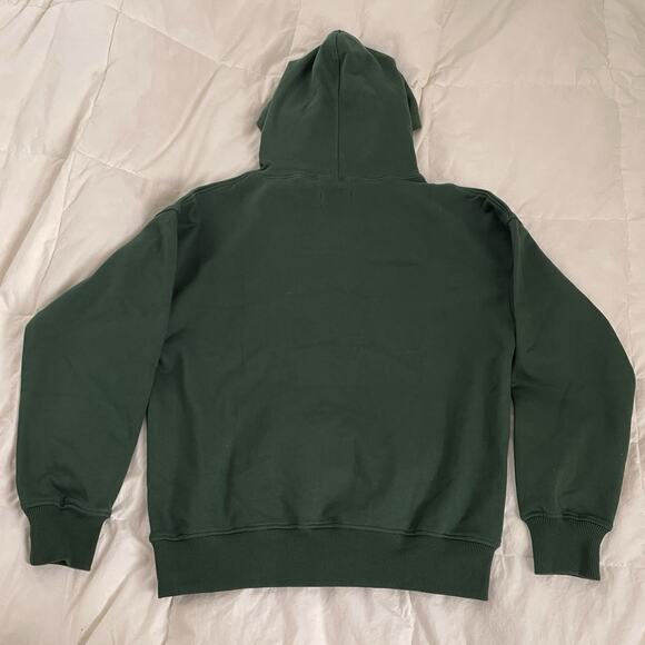 Hours Drop Shoulder Hoodie Pullover Oversized Boxy Heavy Forest Green Men’s S - Picture 3 of 9